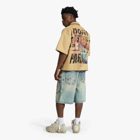 "Appia" Jorts (stone wash)