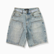 "Carloman" Embossed Jorts (light stone)