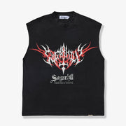 "Sinister" Cutoff Tee (black vintage)