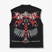 "Sinister" Cutoff Tee (black vintage)