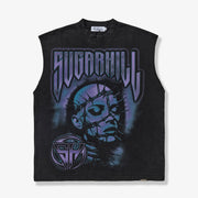 "Prometheus" Cutoff Tee (black/purple)