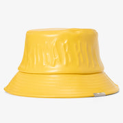 "Vulture" Leather Bucket Hat (gold)