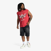 "Carloman" Embossed Jorts (black wash)