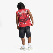 "Carloman" Embossed Jorts (black wash)
