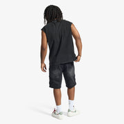 "Prometheus" Cutoff Tee (black/purple)
