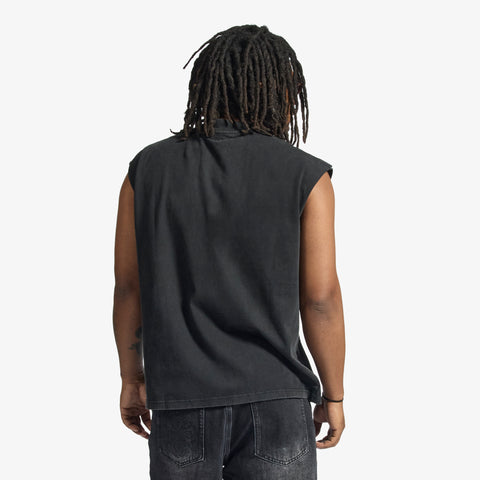 "Prometheus" Cutoff Tee (black/purple)