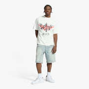 "Carloman" Embossed Jorts (light stone)