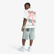 "Carloman" Embossed Jorts (light stone)
