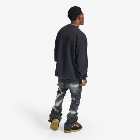 "Taste" L/S T-Shirt (black vintage)