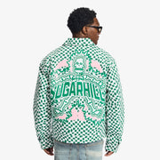 "Floating" Trucker Jacket (green/white)