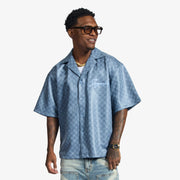 "Madison" Lounge Shirt (blue sparkle)