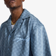 "Madison" Lounge Shirt (blue sparkle)