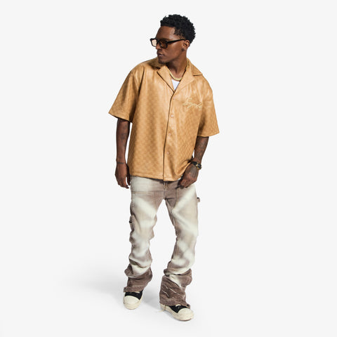 "Madison" Lounge Shirt (caramel sparkle)