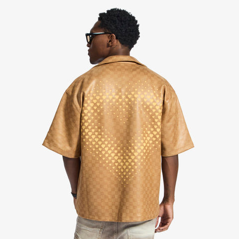 "Madison" Lounge Shirt (caramel sparkle)