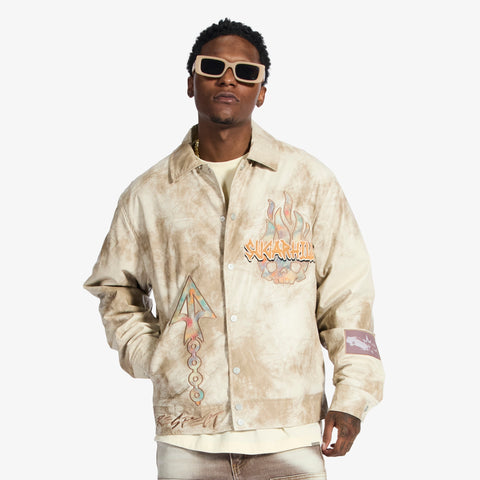 "Franz" Leather Jacket (cracked beige)