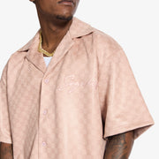 "Madison" Lounge Shirt (salmon sparkle)