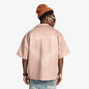 "Madison" Lounge Shirt (salmon sparkle)