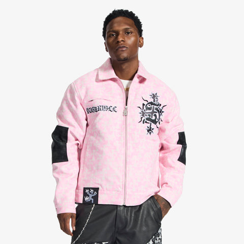"Widow" Jacket (pink jacquard)