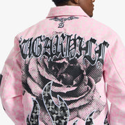 "Widow" Jacket (pink jacquard)