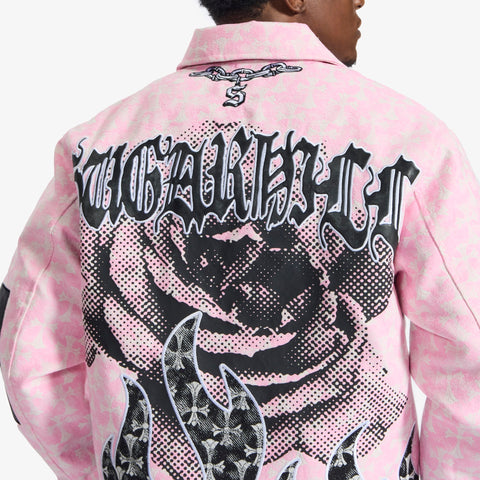 "Widow" Jacket (pink jacquard)