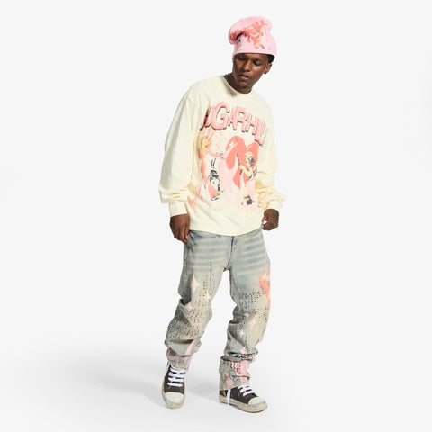 "Disco Dreams" L/S T-Shirt (cream)