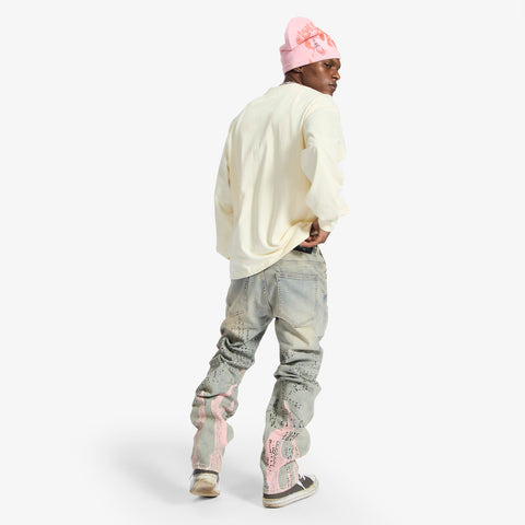 "Disco" Relaxed Fit Jeans (blue wheat)