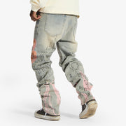 "Disco" Relaxed Fit Jeans (blue wheat)