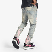"Disco" Skinny Fit Jeans (blue wheat)