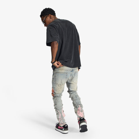 "Disco" Skinny Fit Jeans (blue wheat)