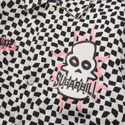"Floating" Trucker Jacket (black/white)