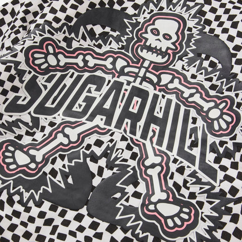 "Floating" Trucker Jacket (black/white)