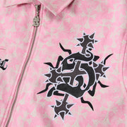 "Widow" Jacket (pink jacquard)