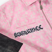 "Widow" Jacket (pink jacquard)