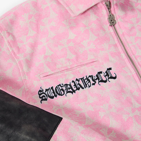 "Widow" Jacket (pink jacquard)
