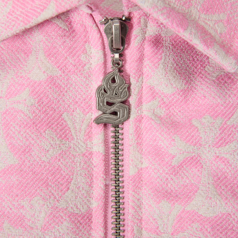 "Widow" Jacket (pink jacquard)