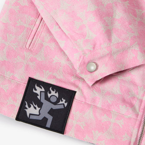 "Widow" Jacket (pink jacquard)