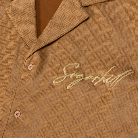"Madison" Lounge Shirt (caramel sparkle)