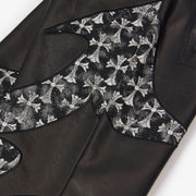 "Sabotage" Leather Pants (black crosses)