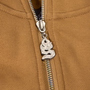 "Katana" Raw Hem Zip Hoodie (cedar)