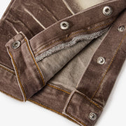 "Temple" Stacked Jeans (warm charcoal)