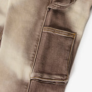 "Temple" Stacked Jeans (warm charcoal)