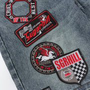 "Cruel" Denim Shorts (dark blue wash)