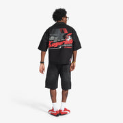 "Cruel" Denim Shorts (black wash)