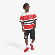 "Roadrunners" Box-Fit Rugby Polo (red/white)
