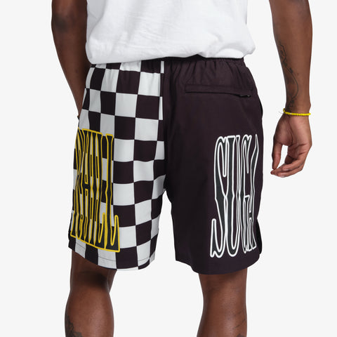 "Lewis" Polyester Shorts (black/white)
