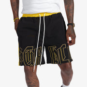 "Magnolia" Snap Shorts (gold/black)