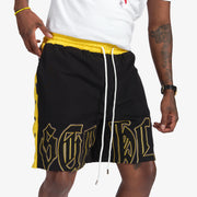 "Magnolia" Snap Shorts (gold/black)