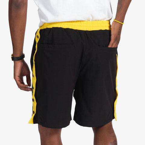 "Magnolia" Snap Shorts (gold/black)