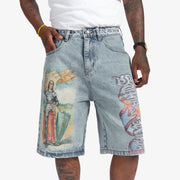 "Joan" Denim Shorts (light wash)