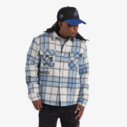 "Angels" Flannel Jacket (baby blue)